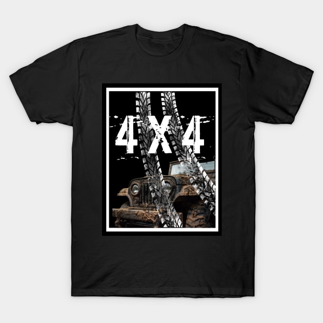 4x4 Offroad Adventures T-Shirt by Wayne's Business Art